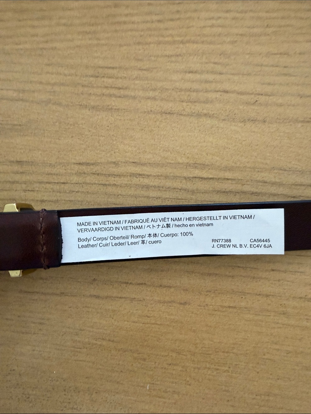 Madewell Women's Lucie Belt in Chocolate Raisin size XS - Picture 7 of 9